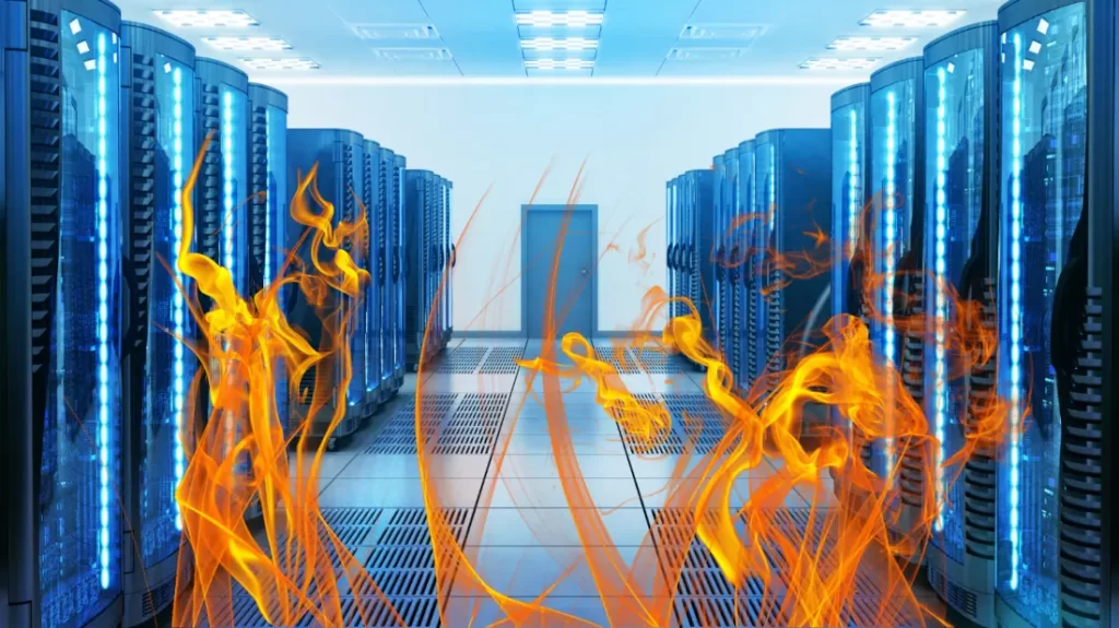 Tipos de detecção e combate a incêndio para Data Center