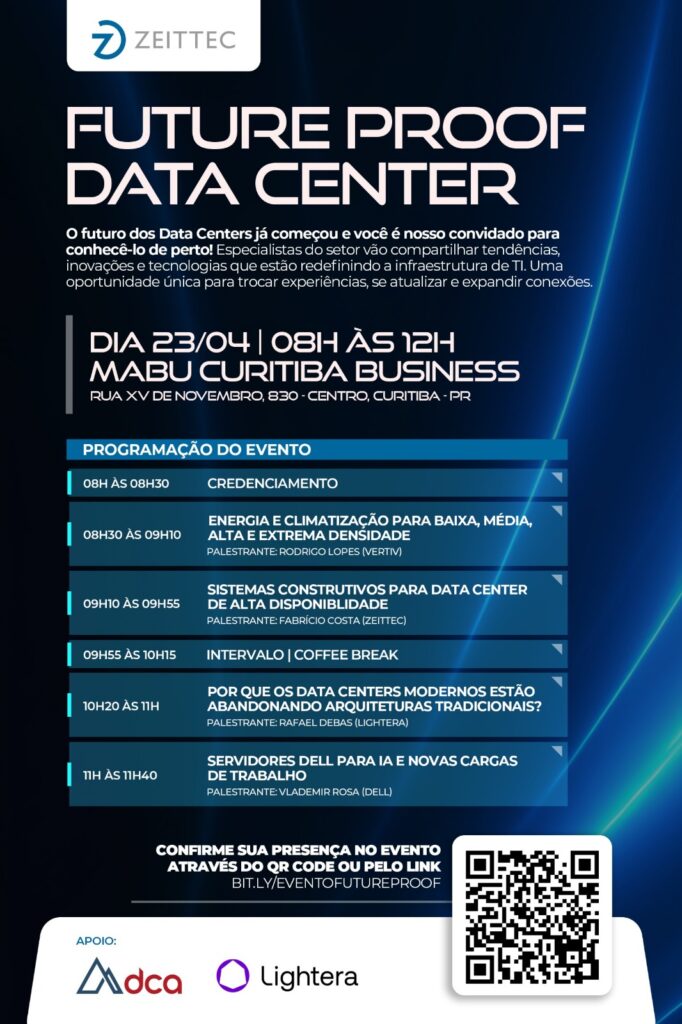 Data Center Proof Zeittec: convite para o evento